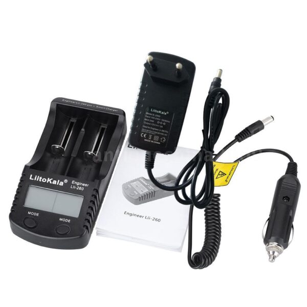 LiitoKala Engineer Lii-260 Digital 2 Slots Li-ion Battery Charger